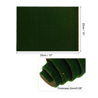 Unique Bargains Realistic Artificial Grass Mat 10" X 10"