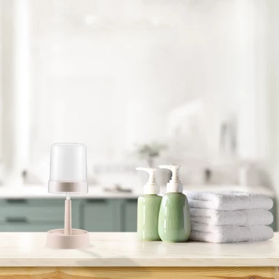 Unique Bargains Adjustable Toothbrush Holder With Cover For Bathroom Electric Toothbrush Holder 10.63" 1 Pc - Image 5