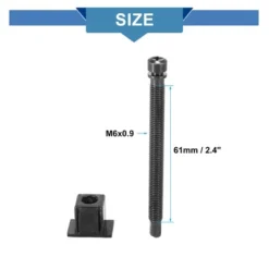 Unique Bargains Headlight Lamp Adjusting Screw Kit M6 Durable For Jeep Wrangler YJ 1987-1995 55054844 Black 1 Set