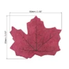 Unique Bargains Fall Maple Autumn Fake Leaf Decorative Artificial Leaves 200 Pcs