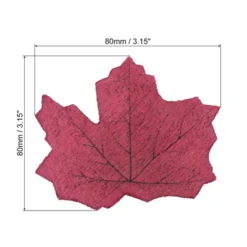 Unique Bargains Fall Maple Autumn Fake Leaf Decorative Artificial Leaves 200 Pcs