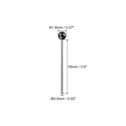 Unique Bargains Brass DIY Craft Jewelry Making Round Ball Head Pins 200 Pcs