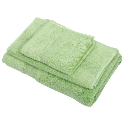 Unique Bargains Soft Absorbent Cotton Bath Towel For Bathroom Kitchen Shower Towel Classic Design 3 Pcs - Image 8