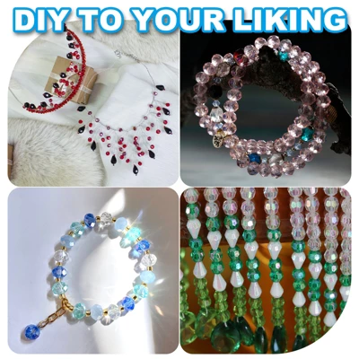 Unique Bargains Jewelry Making Craft Embellishments DIY Rondelle Beads - Image 5
