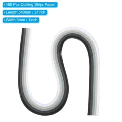 Unique Bargains DIY Hand Craft Decoration Paper Rainbow Quilling Strips 480 Pcs