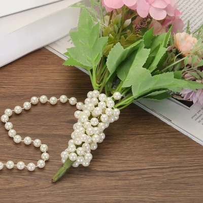 Unique Bargains Acrylic Octagon Chandelier Bead Chains For Craft Wedding Decor 16.4 Ft Transparent 1 Pc - Image 5