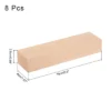 Unique Bargains Natural Solid Straight Grain Basswood Square Carving Blocks 8 Pcs 6"x1.5"x1"
