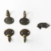 Unique Bargains DIY Bathroom Robe Coats Towels Zinc Alloy Hooks Bronze Tone 4 Pcs