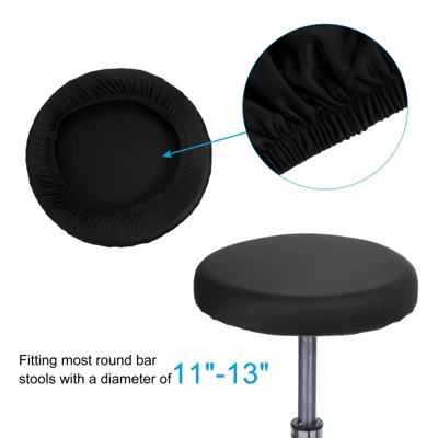 Unique Bargains Round Bar Stool Elastic Waterproof Chair Seat Cover - Image 2