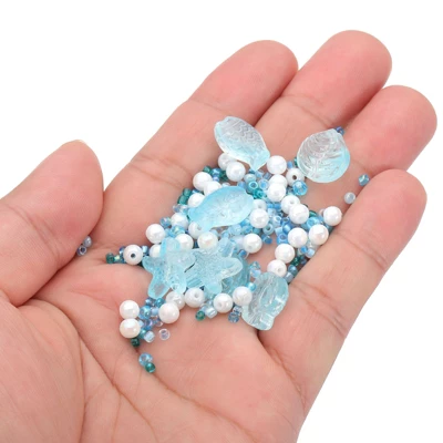 Unique Bargains Jewelry Making Craft Embellishments Ocean Animal Glass Beads - Image 4