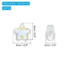 Unique Bargains Bracelet Jewelry Making Glass Charm Pendants Star Beads 0.31" 200 Pcs