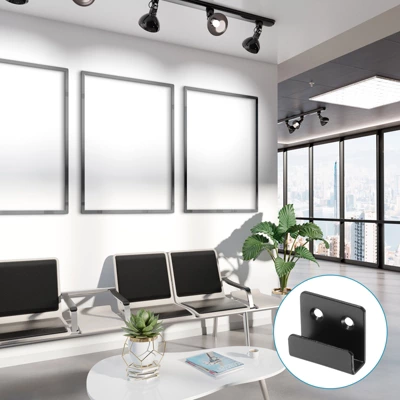 Unique Bargains Stainless Steel Mirrors Picture Display Wall Mounting Support Brackets 10 Pcs - Image 5