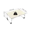Unique Bargains Bed Sofa Foldable Laptop Table Portable Picnic Bed Tray Reading Working Desks 24 X 16.1 X 10.6-inch 1Pc
