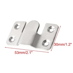 Unique Bargains Stainless Steel Furniture Sectional Sofa Connector Silver Tone 2.1" X 1.2" 10 Pcs