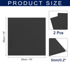 Unique Bargains EVA Flexible Touch Cosplay DIY Craft Square Foam Sheets 10" 2 Pcs