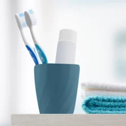 Unique Bargains Spiral Pattern Bathroom Tumblers Bathroom Toothbrush Cup 5.00''x3.15'' 380ml