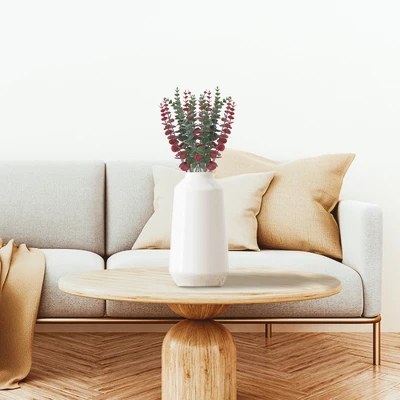 Unique Bargains Greenery Decoration Plastic Artificial Plants 16.8" 15 Pcs - Image 5