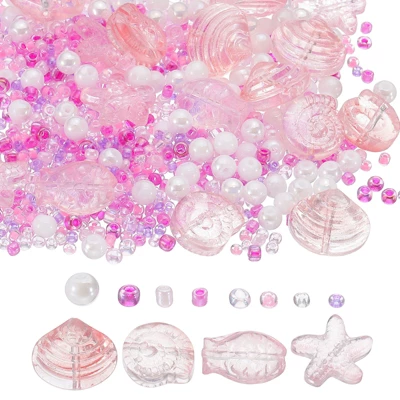 Unique Bargains Jewelry Making Craft Embellishments Ocean Animal Glass Beads - Image 11