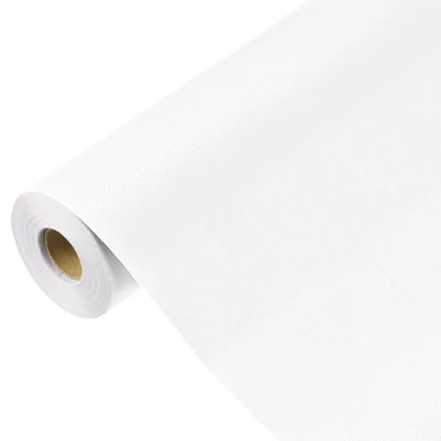 Unique Bargains Wallpaper, Peel And Stick Wallpaper Contact Paper Solid Color Vinyl Self-Adhesive Wall Paper Decorative White 590" X 23.6" - Image 6