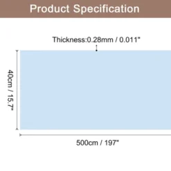 Unique Bargains Wallpaper, Peel And Stick Wallpaper Contact Paper Solid Color Vinyl Self-Adhesive Wall Paper Decorative Sky Blue 197"x15.7"