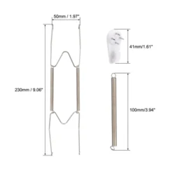 Unique Bargains Stainless Steel Decorative Towels Keys Clothes Plate Hanger