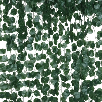 Unique Bargains Home Decor Indoor Outdoor Artificial Leaf Plants 72" Length 24 Pcs - Image 6