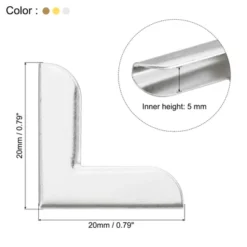 Unique Bargains Anti-corrosion Scrapbook Photo Album Mounting Metal Book Corners 0.79" 150 Pcs