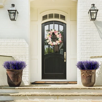 Unique Bargains Decor Lavender Artificial Flowers 12.6" 8 Pcs - Image 3