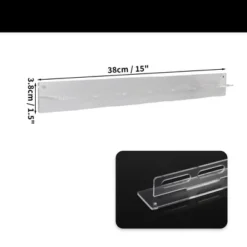 Unique Bargains Acrylic Sunglasses Organizer Storage Clear 1 Pc