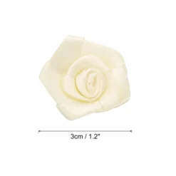 Unique Bargains Polyester Lightweight Texture Durable Ribbon Roses 50 Pcs