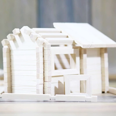 Unique Bargains Smooth Unfinished Arts Decoration Hand Carved Wood Cube 20 Pcs - Image 4