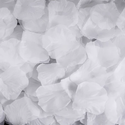 Unique Bargains Decoration Wedding Party Silk Artificial Flower Petals White 1000 Pcs - Image 3