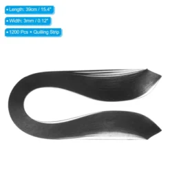 Unique Bargains Smooth Surface DIY Craft Activity Kit Quilling Paper Strips 1200 Pcs