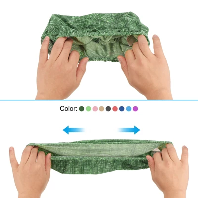 Unique Bargains Polyester Round Washable Elastic Bar Stool Cover For Dia 12"-14" Chair 4 Pcs - Image 3