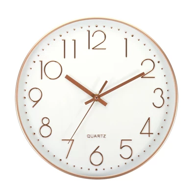 Unique Bargains Decorative Battery Operated Silent Non-Ticking Sweep Movement Wall Clock 12 Inch - Image 6