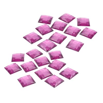 Unique Bargains Square Acrylic Flat Back DIY Crafting Decor Jewelry Rhinestone 20 Pcs - Image 5