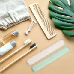 Unique Bargains Toothbrush Travel Case Traveling PP Portable Toothbrush Holders Cases For Travel Business 8.07''x1.22''x0.83''