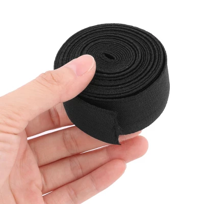 Unique Bargains Tailor Polyester Springy Stretchy Knitting Sewing Elastic Band 2.73 Yards Black - Image 2