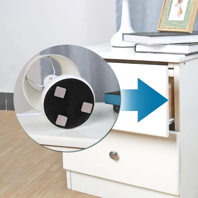 Unique Bargains Furniture Square Self-Stick Non-Slip Anti-Scratch Felt Protector Pads Khaki 0.75" X 0.75" 32 Pcs - Image 4