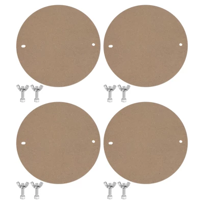 Unique Bargains Round Pre Pin Holes Apart With 304 Stainless Steel Pin Wood Pottery Wheel Bat - Image 6