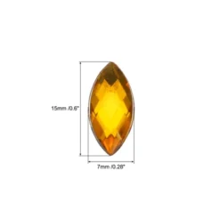 Unique Bargains Acrylic Flat Back DIY Decor Jewelry Horse Eye Gems 50 Pcs