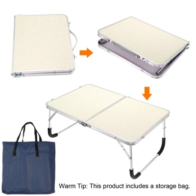 Unique Bargains Bed Sofa 24 X 16.1 X 10.6-inch Portable Foldable Laptop Table Working Desks With 1Pc Tote Bag - Image 2