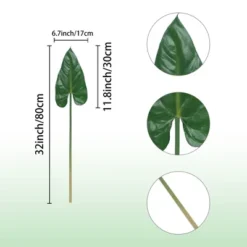 Unique Bargains Indoor Outdoor Home Office Artificial Plants 6 Pcs