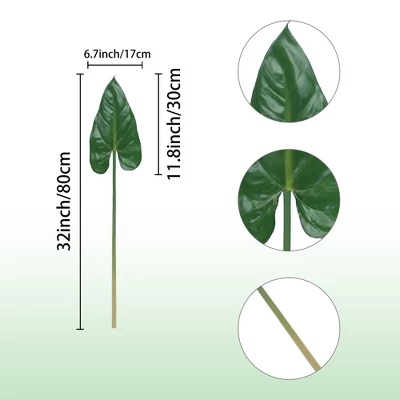 Unique Bargains Indoor Outdoor Home Office Artificial Plants 6 Pcs