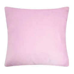 Unique Bargains Viscose Velvet Comfortable And Soft Decorative Throw Pillow Cover Square Lilac
