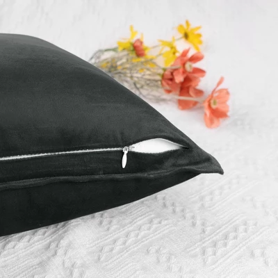 Unique Bargains Velvet Throw Home Decor Solid Couch Sofa Living Room Pillow Covers - Image 3