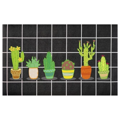 Unique Bargains Summer Farmhouse Decorations Cactus Pattern Kitchen Rugs Set Of 1 - Image 6