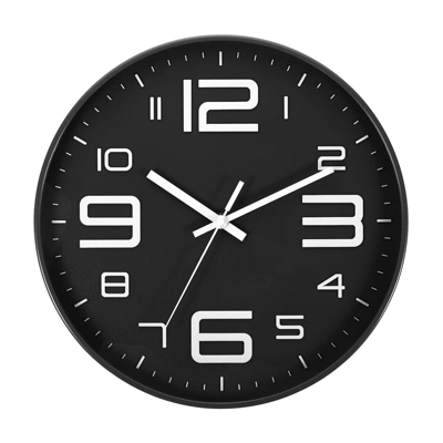 Unique Bargains Decorative Silent Non-Ticking Sweep Movement 3D Numbers Wall Clock 12 Inch - Image 6