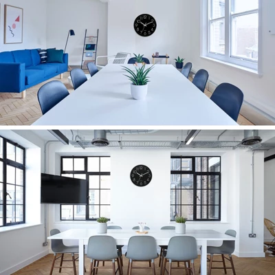 Unique Bargains Decorative Battery Operated Silent Non-Ticking Sweep Movement Wall Clock 12 Inch - Image 5