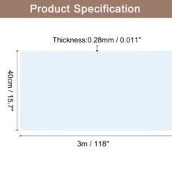 Unique Bargains Wallpaper, Peel And Stick Wallpaper Contact Paper Solid Color Vinyl Self-Adhesive Wall Paper Decorative Pale Blue 118" X 15.7"